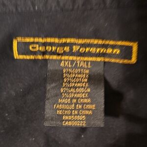 George Foreman Black Shirt 4XL Tall